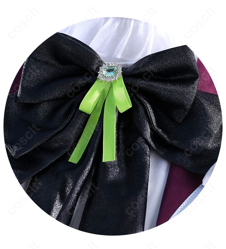 鳳えむ コスプレ 衣装 黒い蝶ネクタイ装飾ディテール|精巧なデザインで上品な印象に