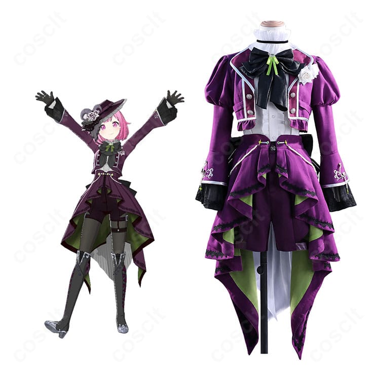 鳳えむ クラージュ・オートクチュール コスプレ衣装 着用イメージ|華やかで上品なステージドレス【COSCLT】