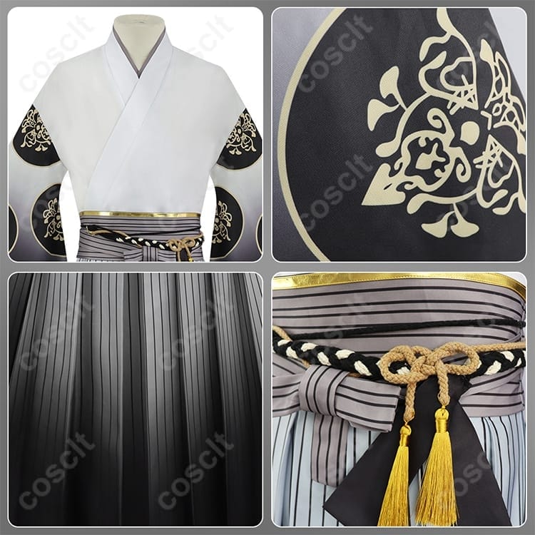 サイレントヒルf 常喜寿幸（狐面の男）コスプレ衣装｜白い和装＆狐面付き 高品質フルセット【COSCLT】 - 4枚目の画像