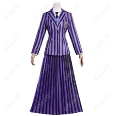 COSCLT公式／ウェンズデー・アダムス ネヴァーモア学園 制服（シーズン2）コスプレ衣装 - 1枚目の画像（サムネイル）