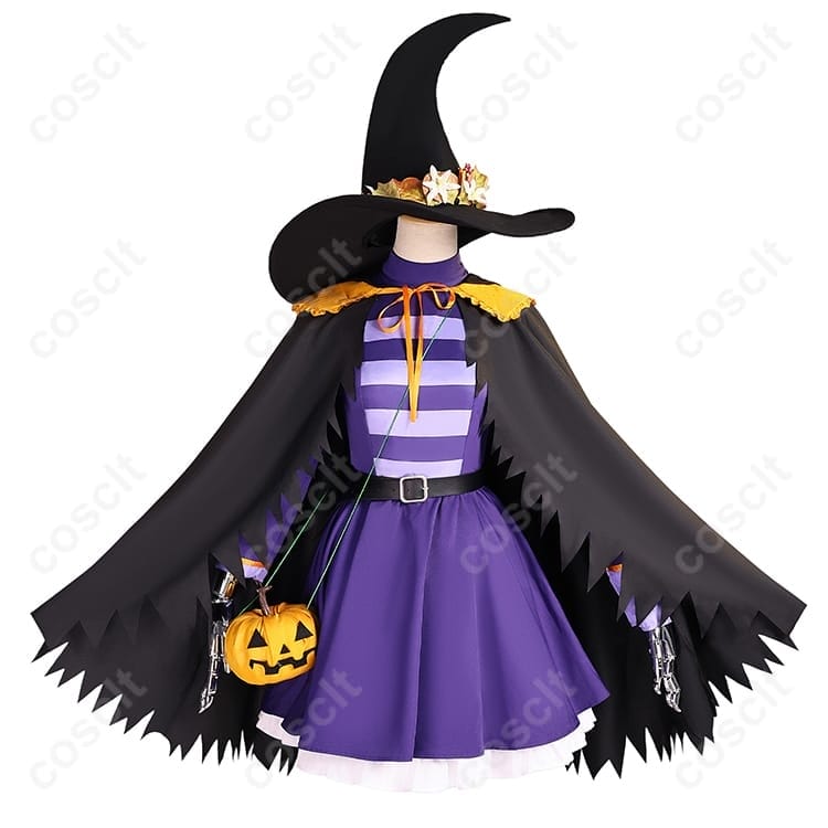 葬送のフリーレン フリーレン ORBcafeコラボ ハロウィン コスプレ衣装｜魔法使い風マント付きフルセット - 1枚目の画像