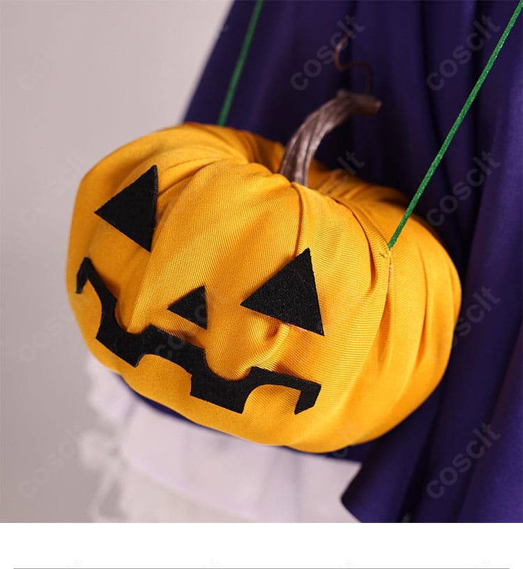 葬送のフリーレン ハロウィンコスプレ 南瓜モチーフの腰飾りアップ|季節感あふれるハロウィン限定デザインが可愛い。