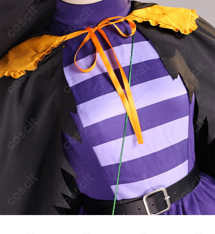 フリーレン ORBcafeコラボ ハロウィン衣装 披肩の結び目装飾アップ|優雅な結びがポイント、細部まで丁寧な仕上げ。