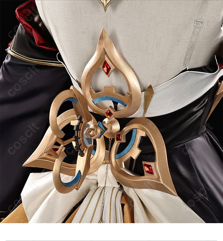 原神 サンドローネ 傀儡 コスプレ衣装 背飾りディテール|機械的な要素を感じさせる背部アクセント。ファトゥスらしい存在感を再現。