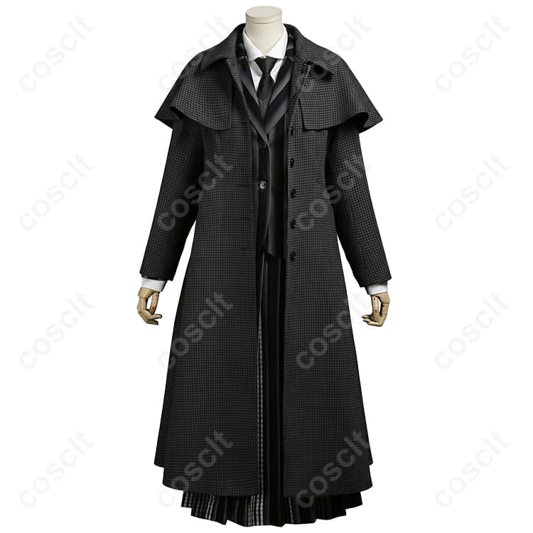 ウェンズデー・アダムス シーズン2 ネヴァーモア学園 制服 コスプレ衣装｜上品でダークな魅力を完全再現 - 7枚目の画像