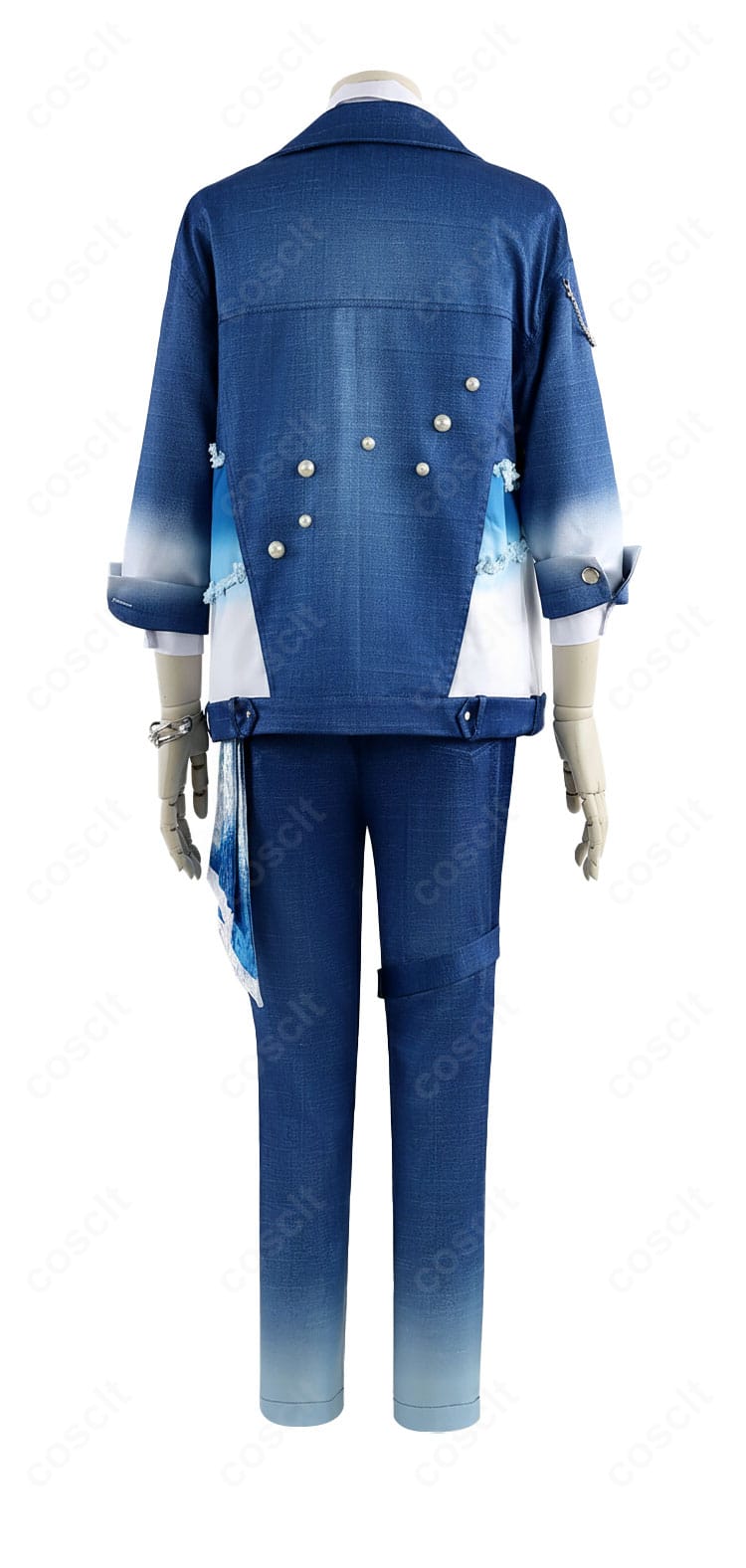 あんスタ Neptu Deep into you コスプレ衣装 背面デザイン 黒と金のコントラストが映える