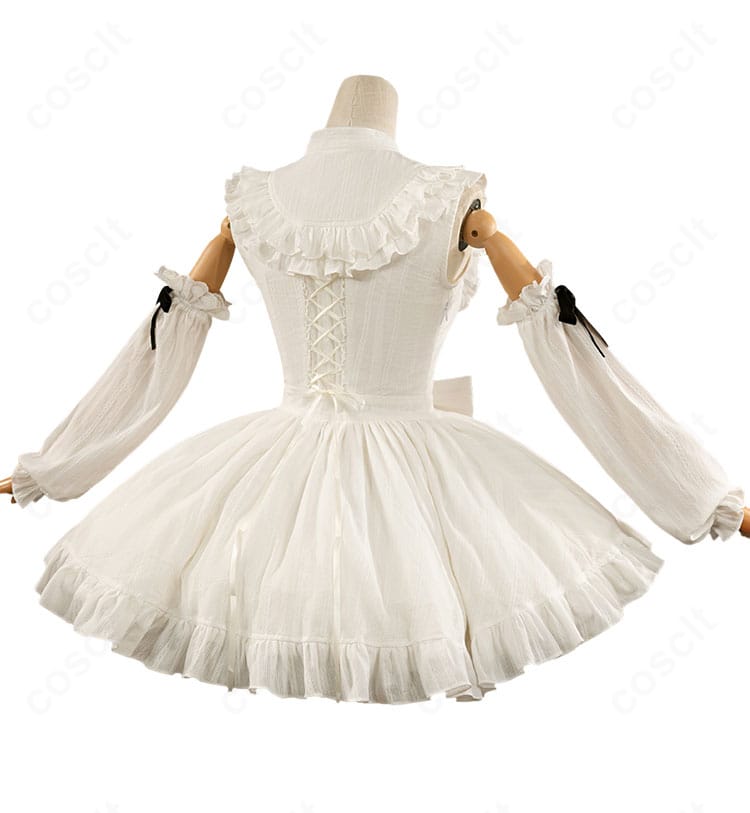 初音ミク ヴィンテージドール コスプレ衣装 背面全体図｜リボンやスカートの立体感を忠実に再現