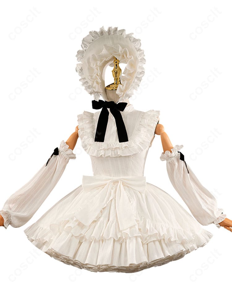 初音ミク ヴィンテージドール コスプレ衣装 正面全体図｜高品質素材とフリルの美しい仕上がり