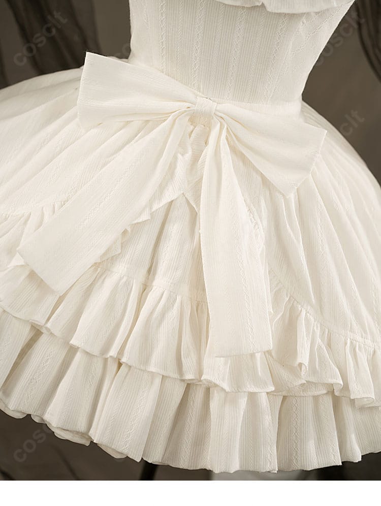 初音ミク ヴィンテージドール コスプレ衣装 スカート背面の大きな蝶結び装飾｜クラシカルで可愛い印象を演出