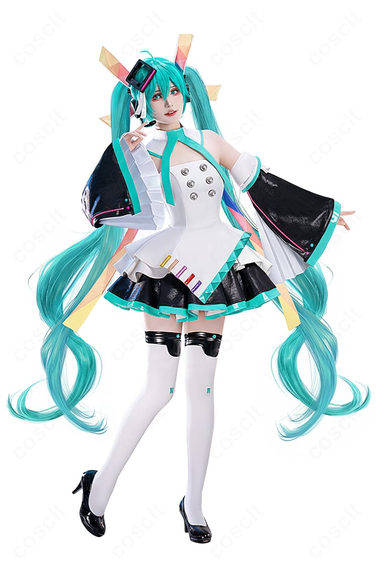 初音ミク EXPO 10th コスプレ衣装 側面図|立体感のあるシルエットで360度どこから見ても映える衣装