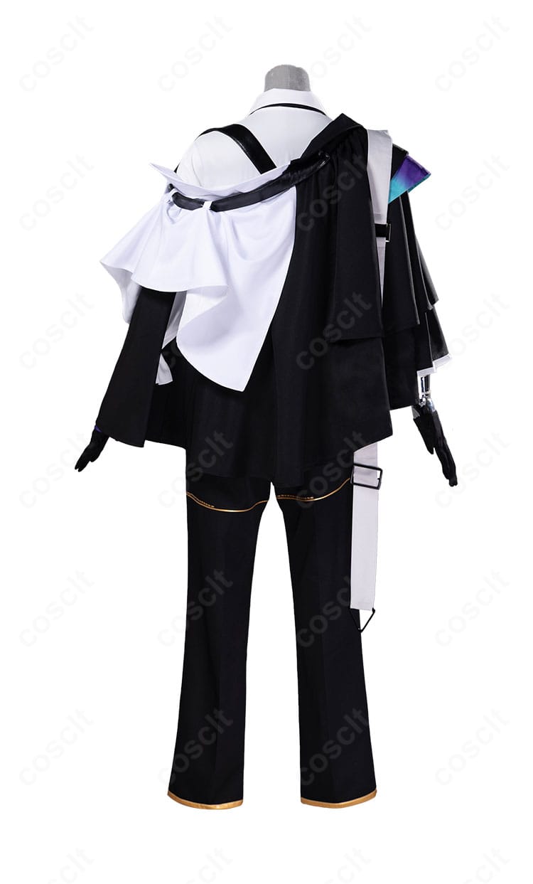 アークナイツ シャレム コスプレ衣装 背面ビュー|背中の装飾やラインまで丁寧に再現された高クオリティ仕上げ。