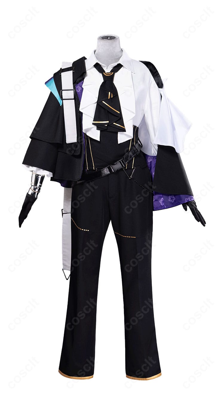 アークナイツ シャレム コスプレ衣装 正面全体図|重装術技衛士スタイルを忠実再現した高品質コスチューム。