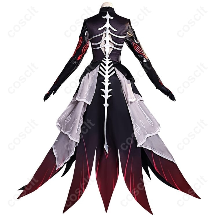 原神 ロノヴァ 死の執政 コスプレ衣装 高品質フルセット｜ワンピース＋ベール＋アクセサリー付き - 2枚目の画像