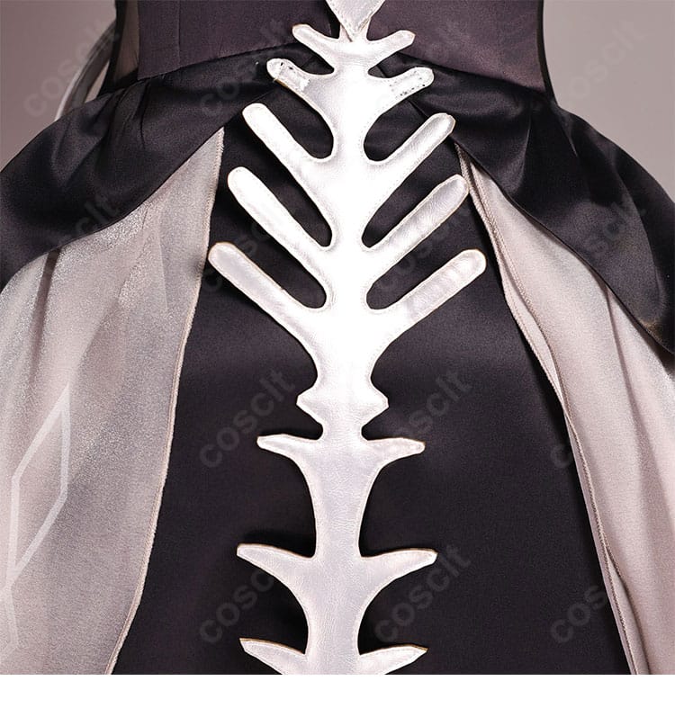 原神 ロノヴァ 死の執政 コスプレ衣装 背飾りディテール|特徴的な背中の装飾で神秘的な雰囲気を演出。