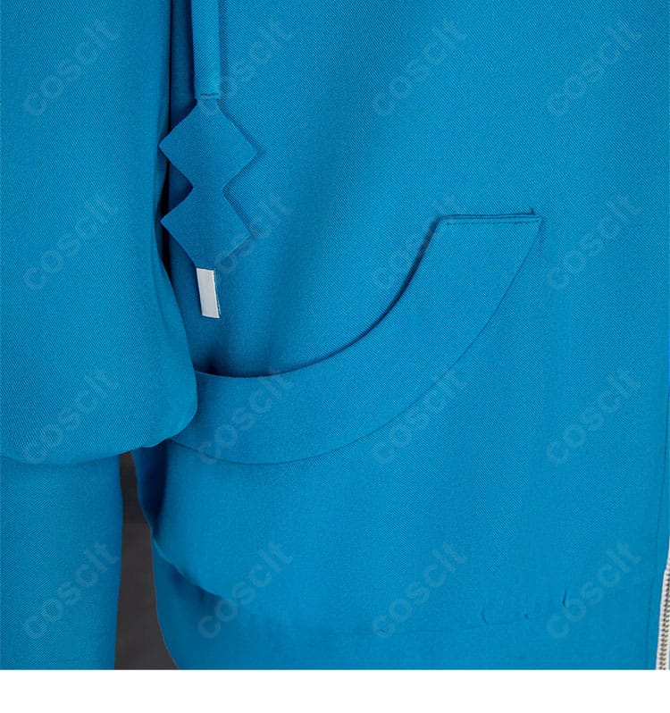 ポケモンレジェンズZ-A デウロ コスプレ衣装 ポケット装飾ディテール｜実用性とデザイン性を兼ね備えた衣袋デザイン。