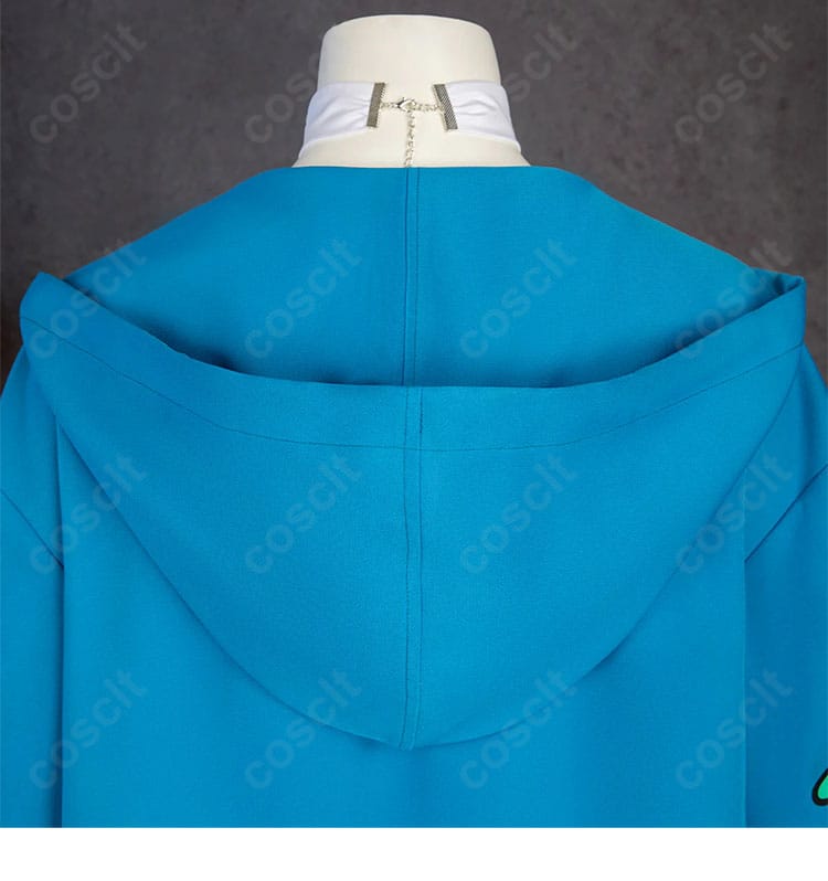 ポケモンレジェンズZ-A デウロ コスプレ衣装 フード装飾ディテール｜立体感ある帽子デザインでキャラクターの雰囲気を演出。