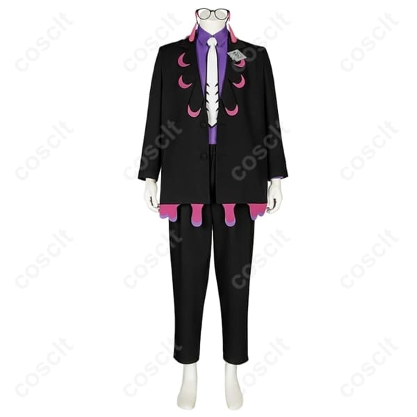 COSCLT公式／ポケモンレジェンズ Z-A カラスバ コスプレ衣装 シャツ＋ズボン＋ネクタイ＋メガネセット