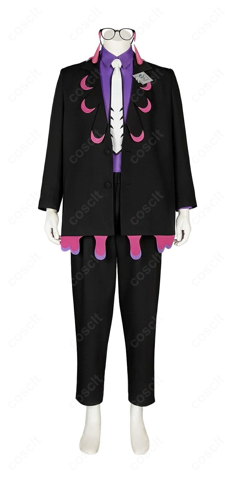 ポケモンレジェンズZ-A カラスバ コスプレ衣装 正面図｜COSCLT公式 高精度仕上げ