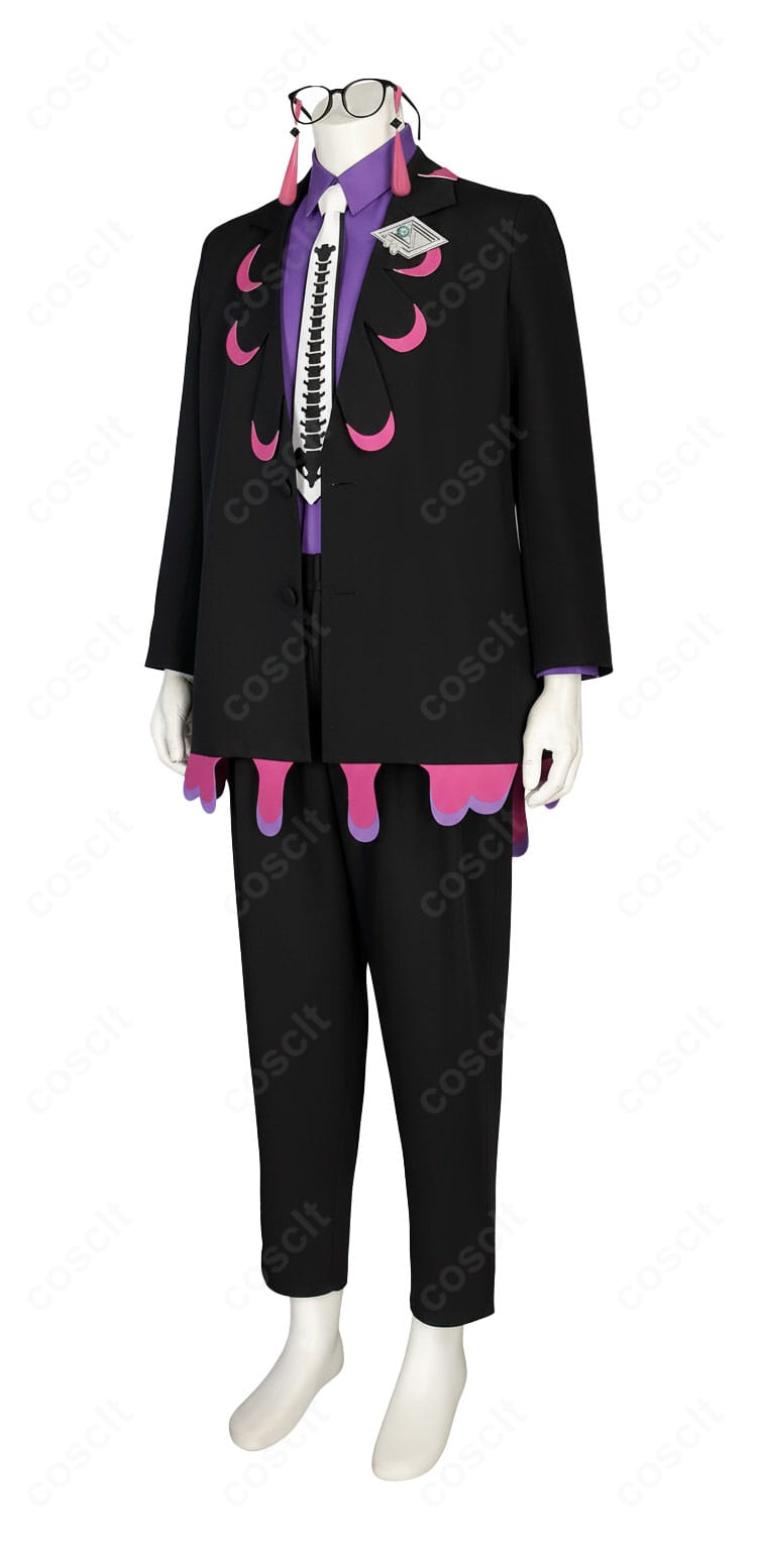 ポケモンレジェンズZ-A カラスバ コスプレ衣装 側面図｜立体的なシルエットを忠実再現