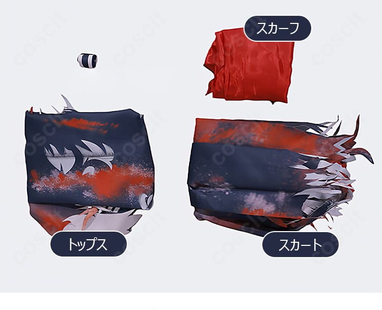 原神 コスプレ衣装 セット内容展示図|衣装・小物・アクセサリーをまとめて紹介