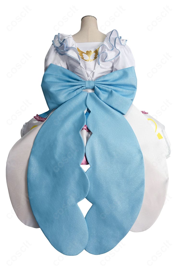 プリパラ 白玉みかん シルキーハートサイリウムコーデ コスプレ衣装 背面写真｜背中の大きなリボンが特徴的