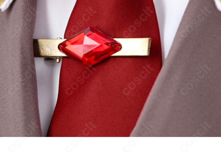 原神 ディルック コスプレ衣装 ネクタイ・胸飾り・スカーフ装飾細部｜キャラの高貴さを再現