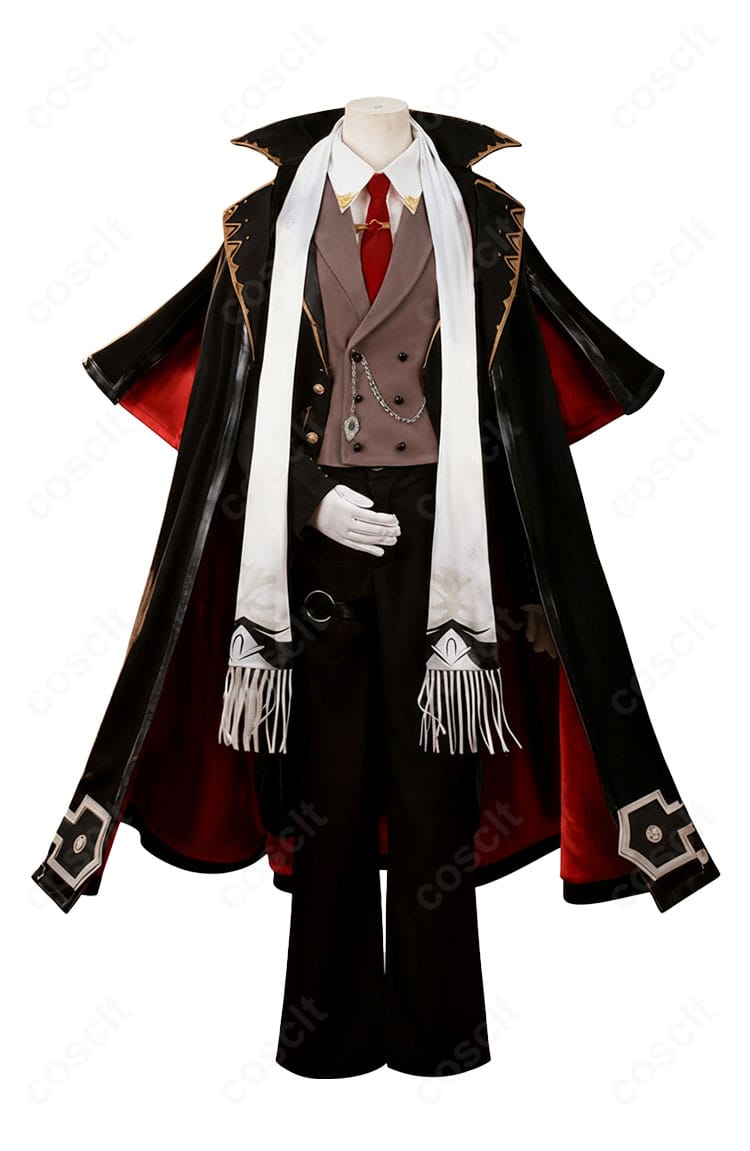 原神 ディルック コスプレ衣装 正面全体写真｜レッドデッド・オブ・ナイトver. 高再現デザイン