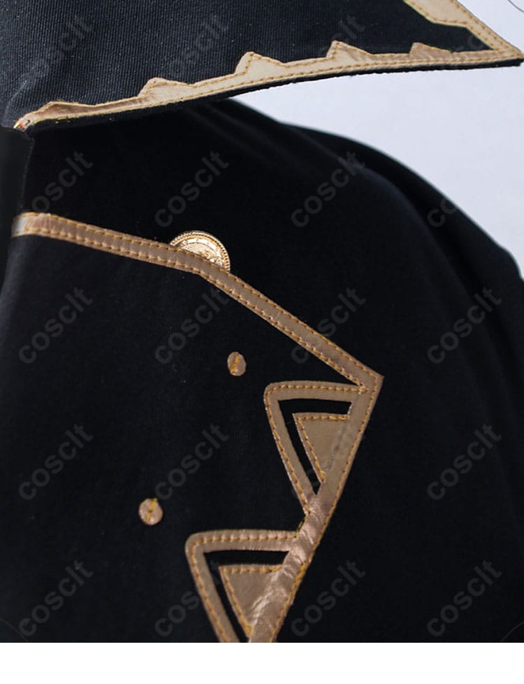 原神 ディルック コスプレ衣装 外套の衣襟装飾ディテール｜細部までこだわったクラフト感