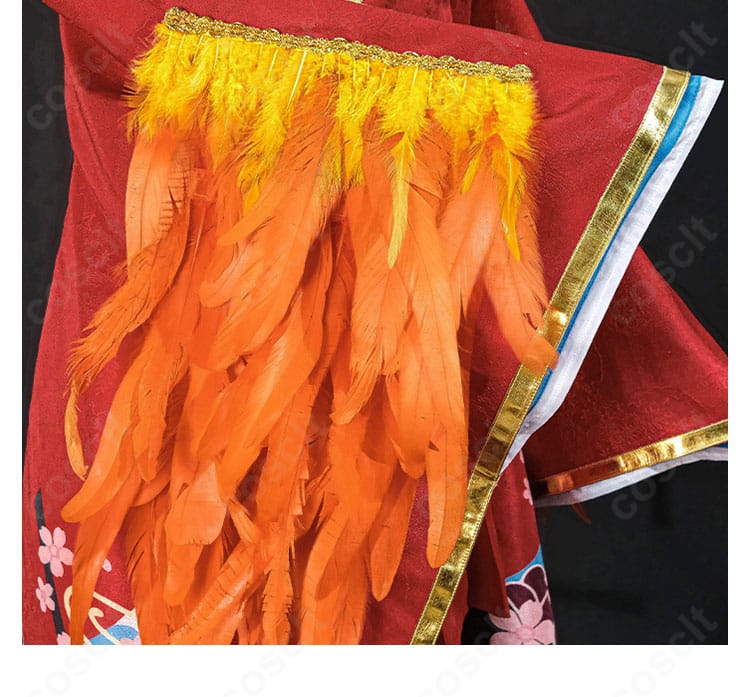 アズールレーン 大鳳 バニーガール コスプレ衣装｜袖の羽毛装飾ディテール