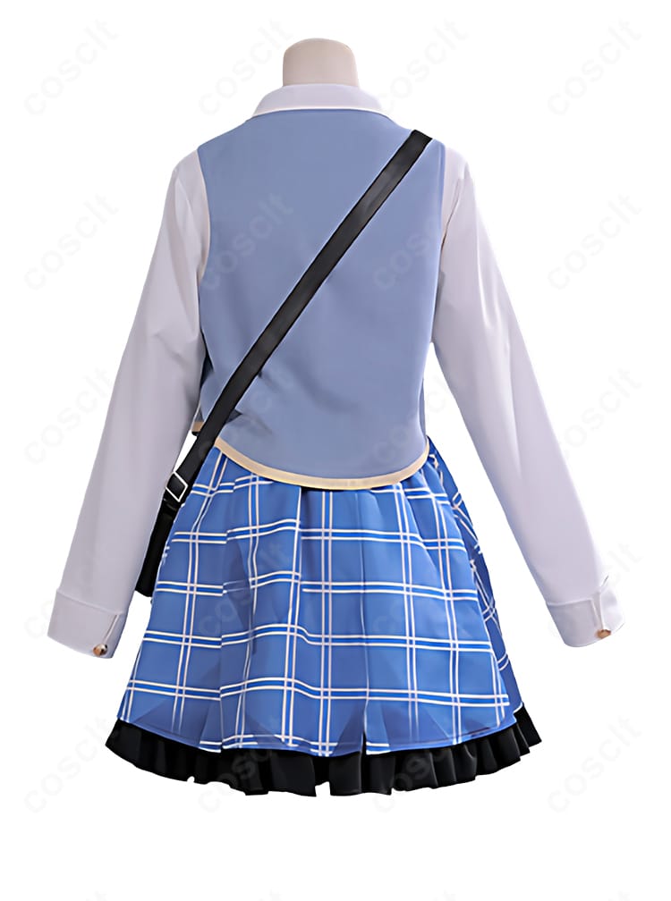 橘シェリー コスプレ衣装 内搭服装装飾 正面アップ｜襟飾りやリボン部分のディテール 美しい仕上がり