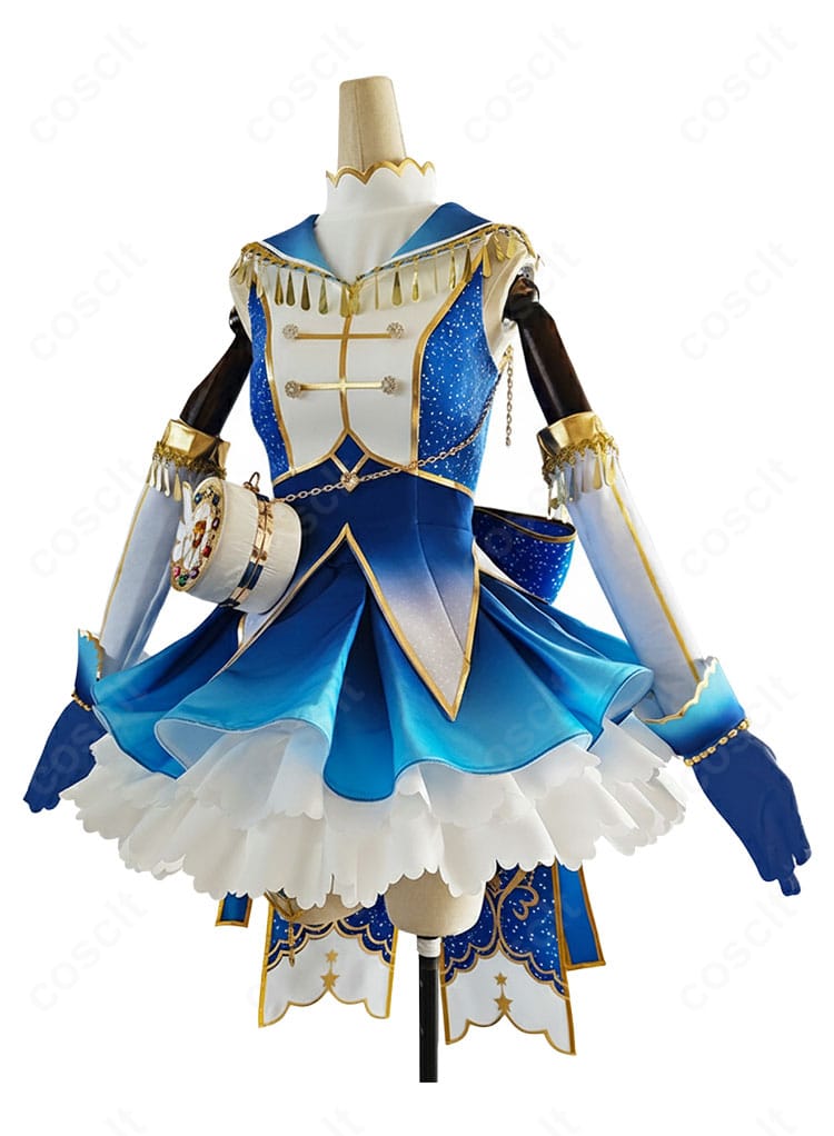 園田海未 コスプレ衣装 側面図｜シルエットの美しさと細部の仕立てを確認できる角度