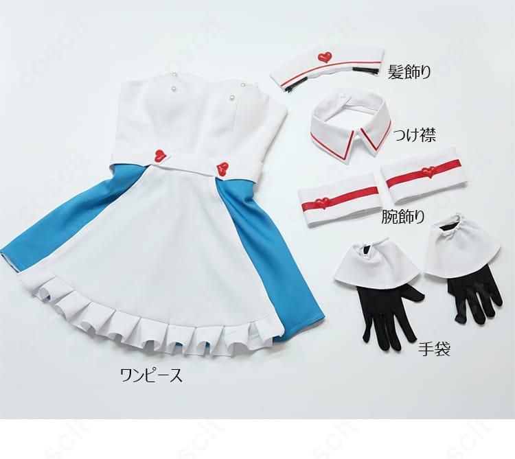 初音ミク 愛属性 コスプレ衣装 手袋・ハンドアクセサリー細部｜白手袋と装飾の質感が上品で、ライブやイベントにも映える。