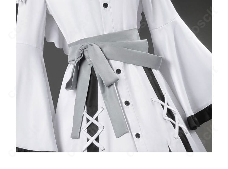 氷上メルル コスプレ衣装 帯・腰封の装飾ディテール｜色彩と質感のバランスが絶妙