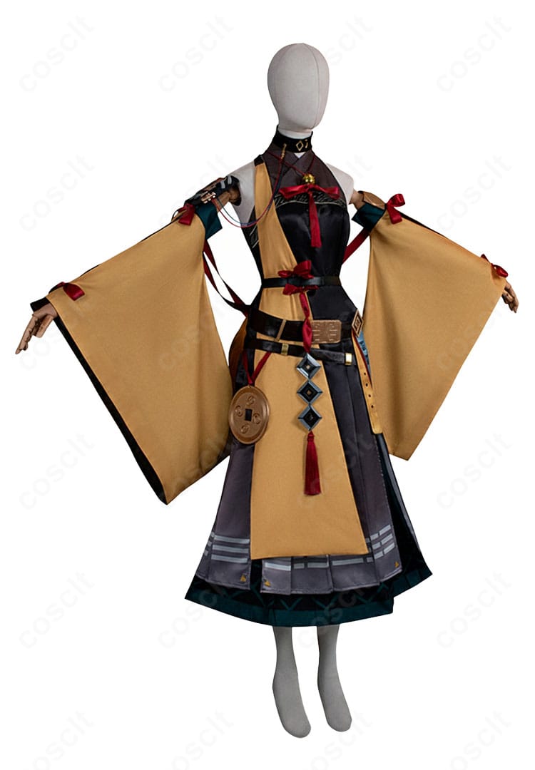 アークナイツ 司霆レイズ（異格）コスプレ衣装 右側面画像｜シルエットと腰飾りのデザイン