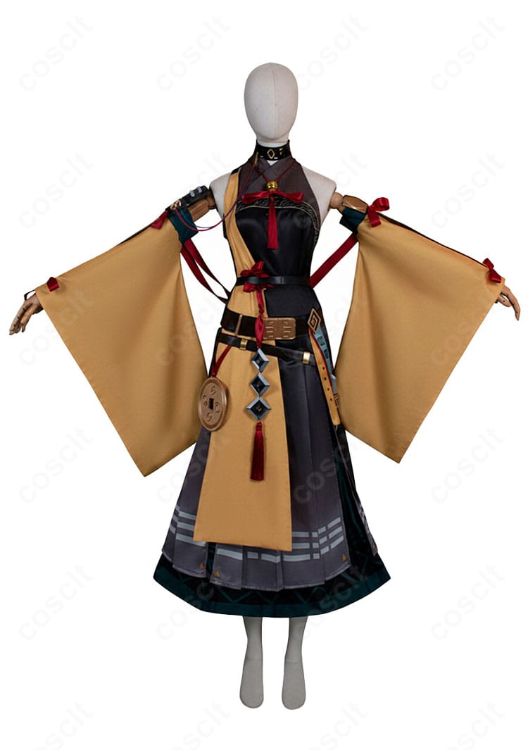 アークナイツ 司霆レイズ（異格）コスプレ衣装 正面画像｜トップス・スカート・装飾のディテール確認