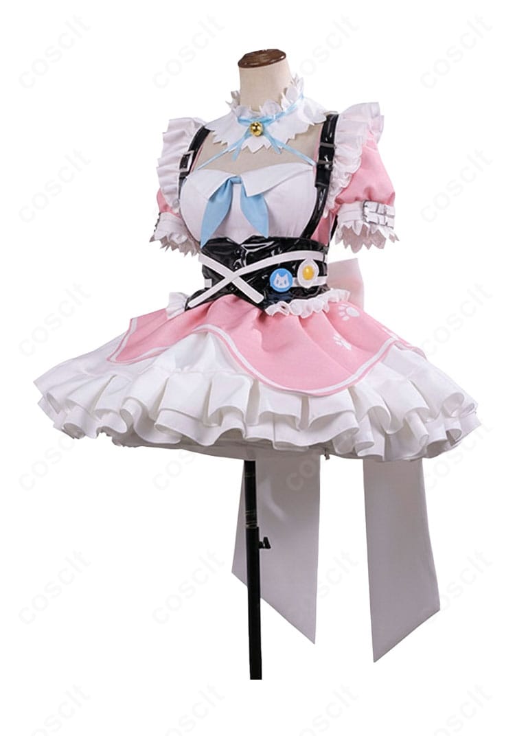 結城さくな 猫メイド コスプレ衣装 側面シルエット確認画像