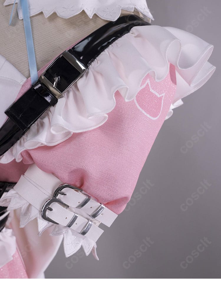 結城さくな 猫メイド コスプレ衣装 肩飾り・袖付け部分ディテール