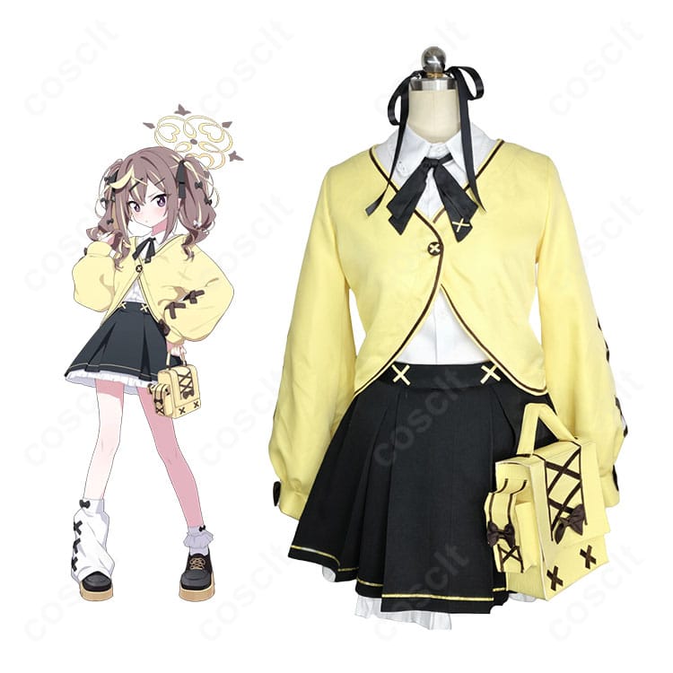 ブルーアーカイブ（ブルアカ）衣斐レナ コスプレ衣装｜キャラクター全身と衣装一式の着用イメージ【COSCLT】