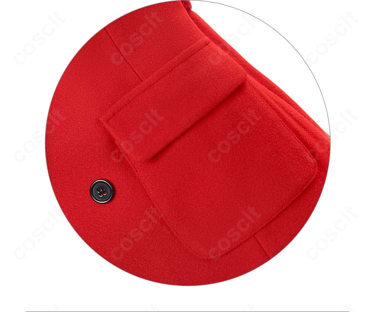 コートのポケット装飾ディテール｜エヴァ アスカ コート ポケット部分