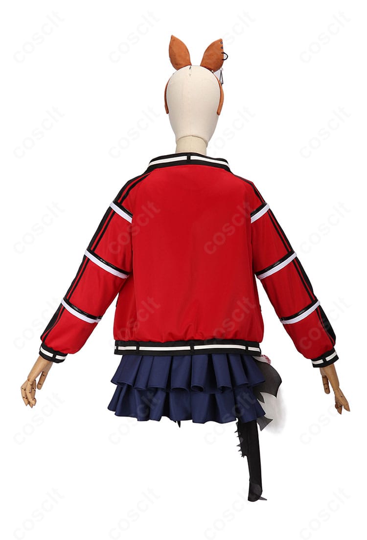 ウマ娘 エスポワールシチー 勝負服コスプレ衣装 背面全体写真 ディテール確認におすすめ