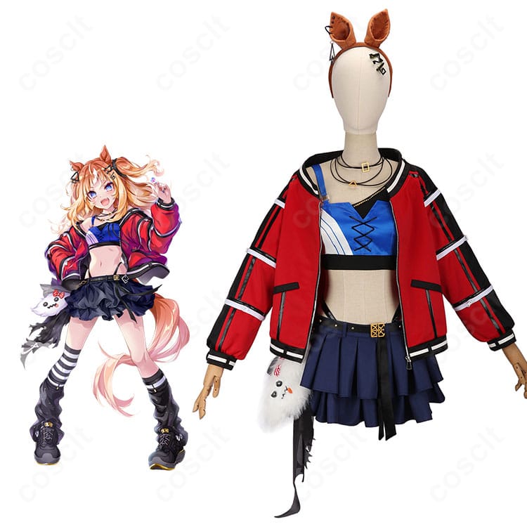 ウマ娘 エスポワールシチー 勝負服コスプレ衣装 キャラクターと衣装イメージ図