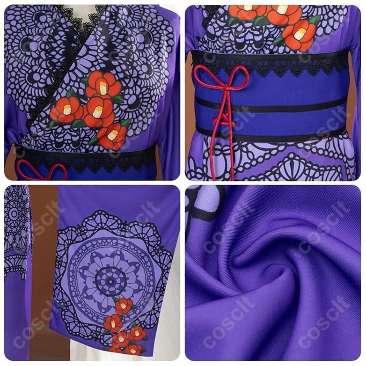 アイカツ！ 藤堂ユリカ 和の心・ダーク コスプレ浴衣｜高再現・和風ゴシック【COSCLT】 - 4枚目の画像