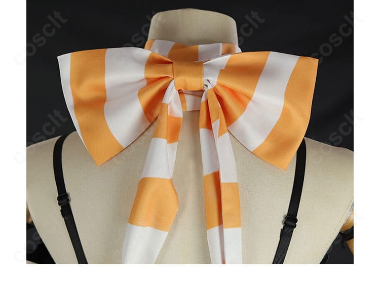 ガチアクタ アモ・エンプール コスプレ衣装 蝴蝶結ネックアクセ背面細部｜アクセ裏側のデザイン