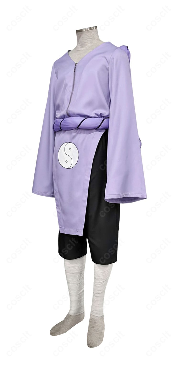 NARUTO 君麻呂 コスプレ衣装 右側面｜動きやすい戦闘服ディテール紹介