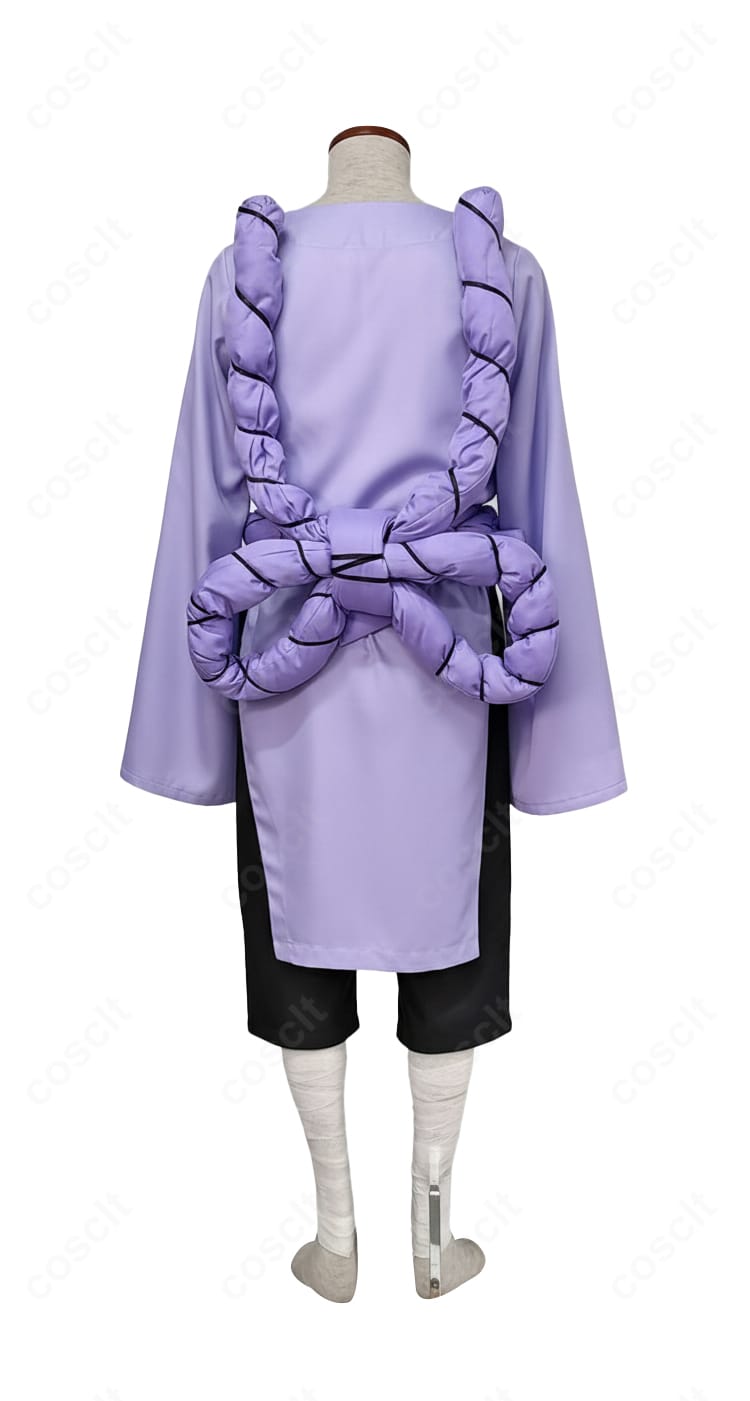 NARUTO 君麻呂 コスプレ衣装 背面｜音隠れ風デザインのバックスタイル確認