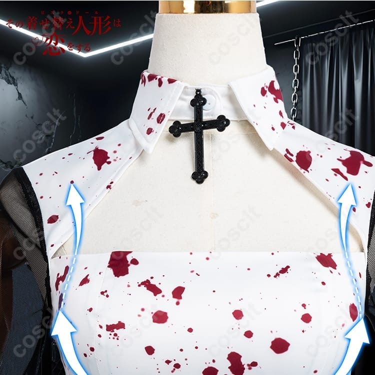 着せ恋 喜多川海夢 Rose修道服コスプレ衣装｜清楚×ゴシックの本格再現 - 3枚目の画像