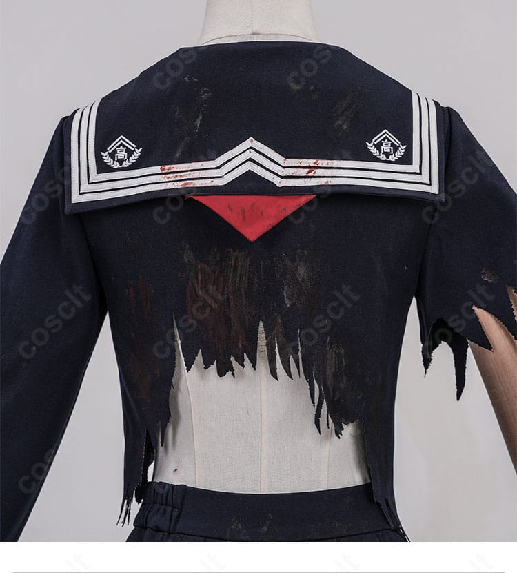 深水雛子 制服コスプレ 背面装飾ディテール画像|設定に忠実な再現