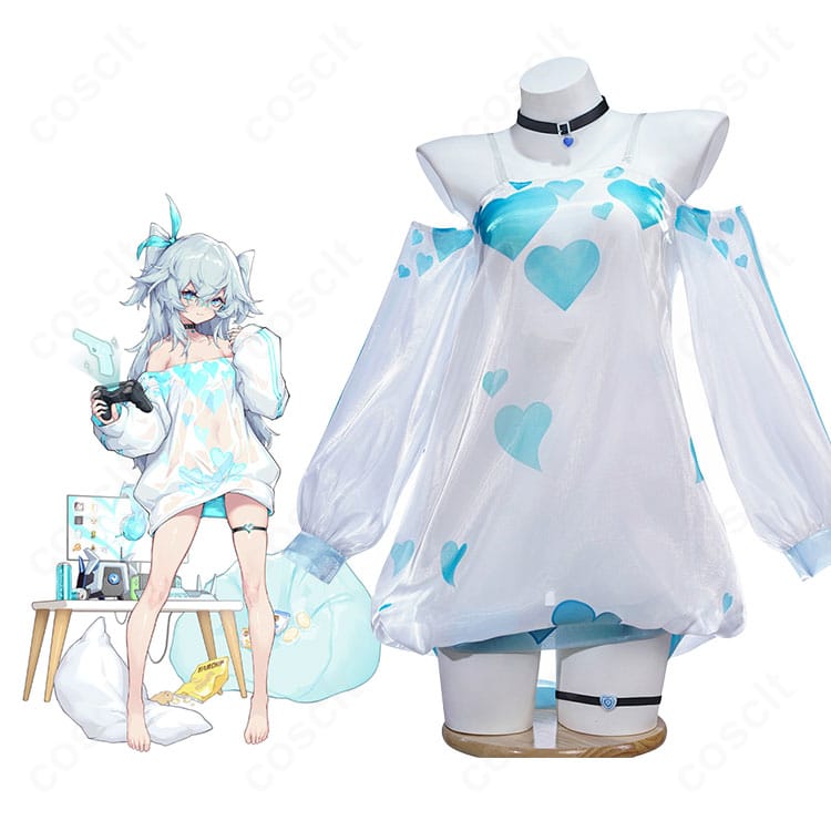 商品服装とキャラクター比較画像|ドールズフロントライン PA-15 奇怪・とろろもち コスプレ衣装