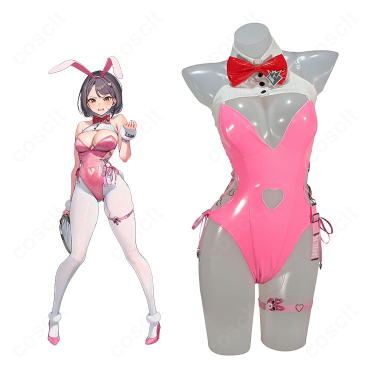 商品服装とミルク（NIKKE）キャラ比較イメージ｜ブルーミングバニー コスプレ衣装