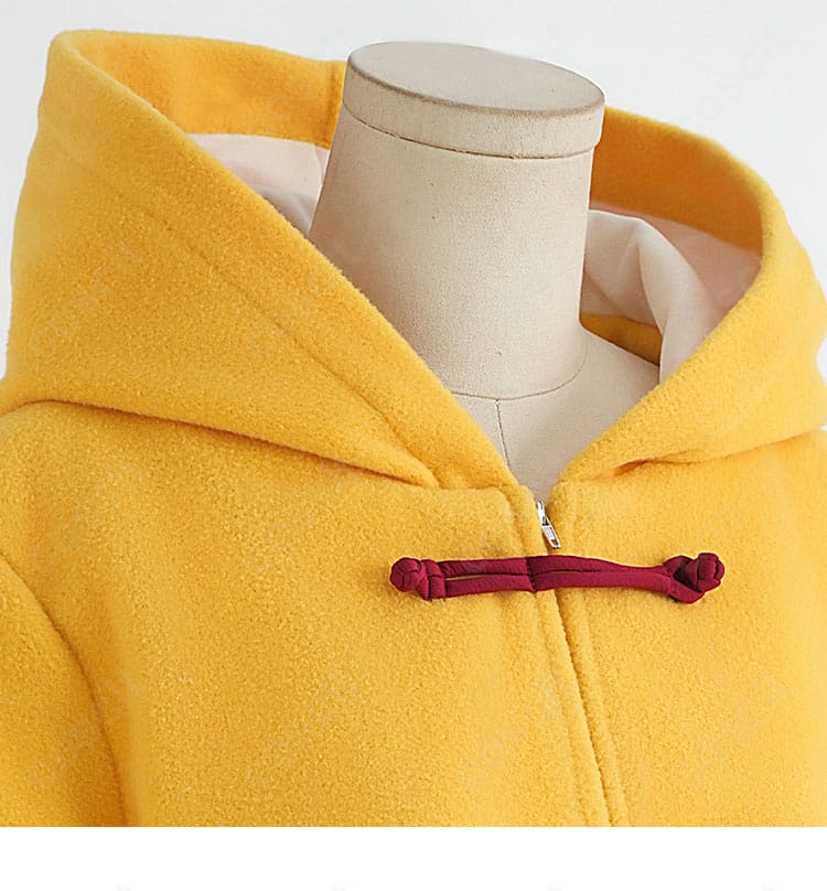 神楽 幼少期 コスプレ衣装 衣領装飾ディテール|銀魂 コスプレ 衣装細部